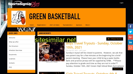 Greenbasketball similar sites