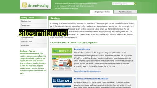 greenhosting.com alternative sites