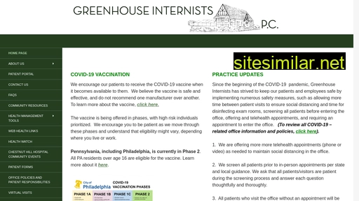 greenhouseinternists.com alternative sites