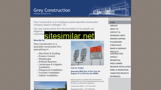 Grey-construction similar sites