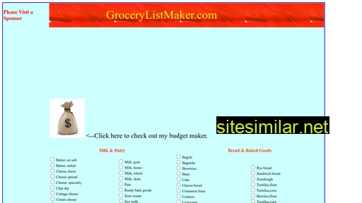 Grocerylistmaker similar sites
