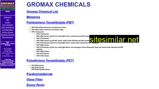 Gromaxchemical similar sites