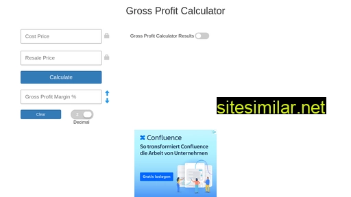 grossprofitcalculator.com alternative sites