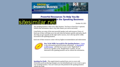 growyourspeakingbusiness.com alternative sites