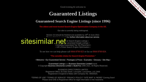 Guaranteedlistings similar sites