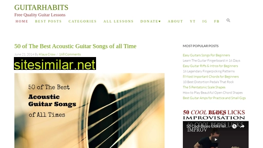 guitarhabits.com alternative sites