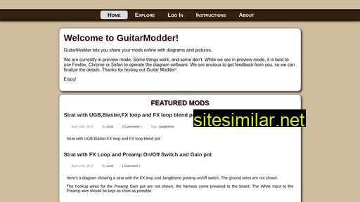 guitarmodder.com alternative sites
