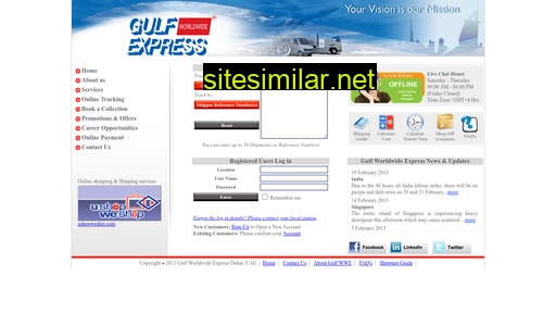 Gulfworldwideexpress similar sites