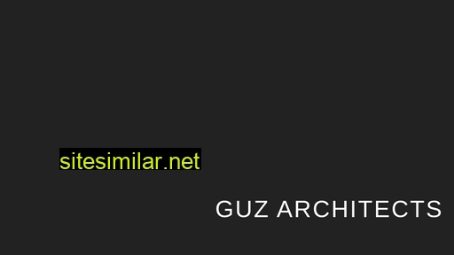 Guzarchitects similar sites