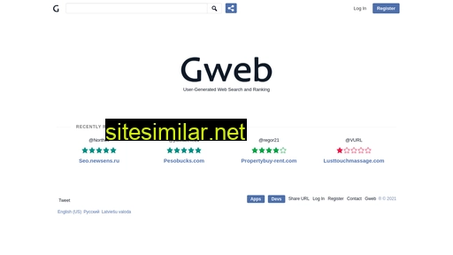 Gweb similar sites