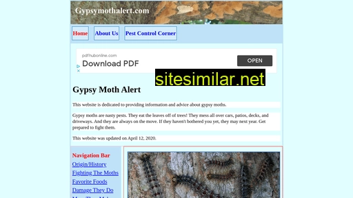 gypsymothalert.com alternative sites