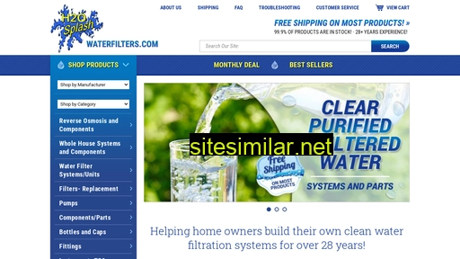 h2osplashwaterfilters.com alternative sites