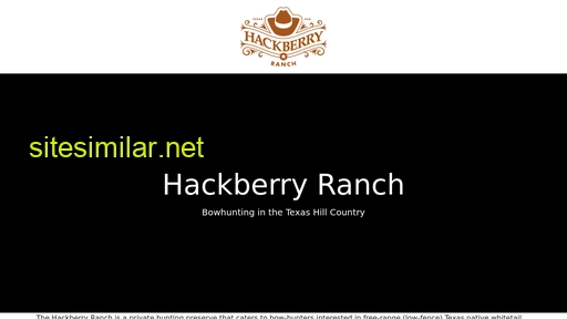 hackberryranch.com alternative sites