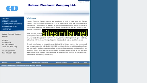 Haleson-electronic similar sites