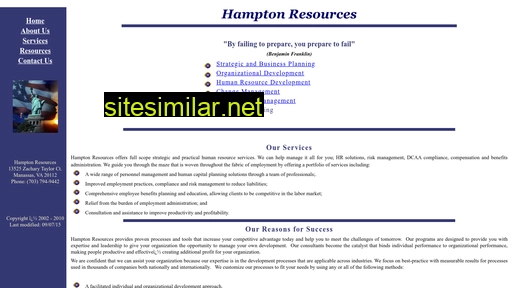 hamptonresources.com alternative sites