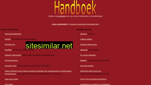 Handboek similar sites
