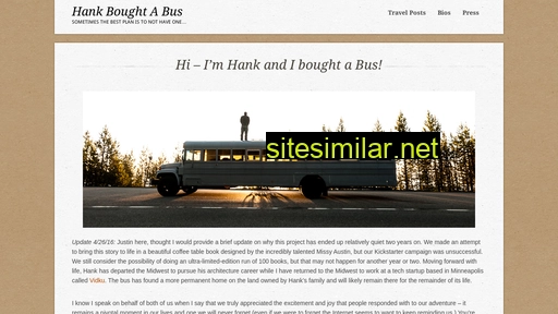 hankboughtabus.com alternative sites