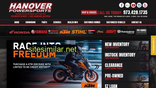 hanoverpowersports.com alternative sites