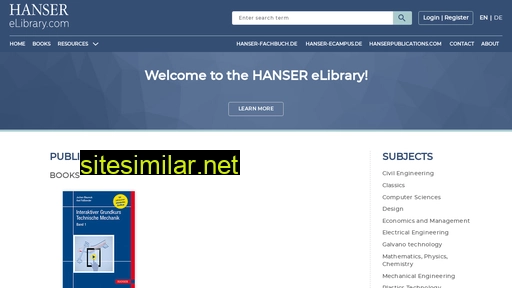hanser-elibrary.com alternative sites
