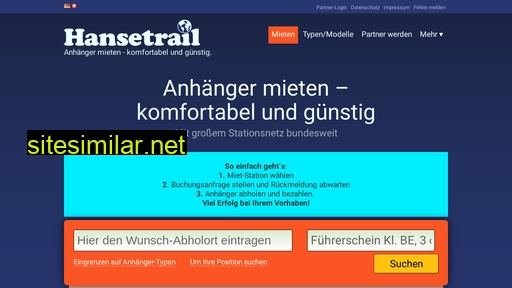 hansetrail.com alternative sites