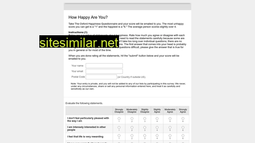 Happiness-survey similar sites