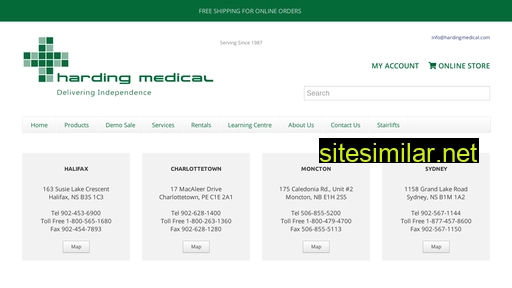 hardingmedical.com alternative sites