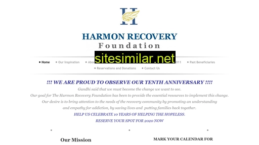 harmonrecoveryfoundation.com alternative sites