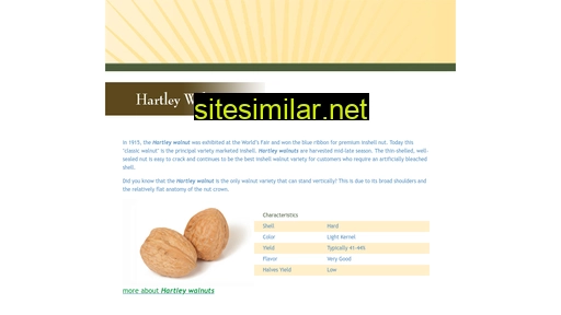 hartleywalnuts.com alternative sites
