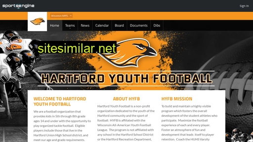 hartfordyouthfootball.com alternative sites