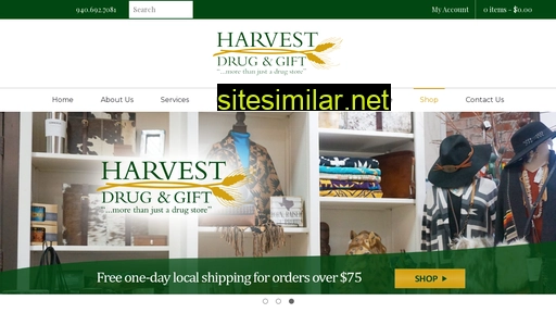 harvestdrugandgift.com alternative sites