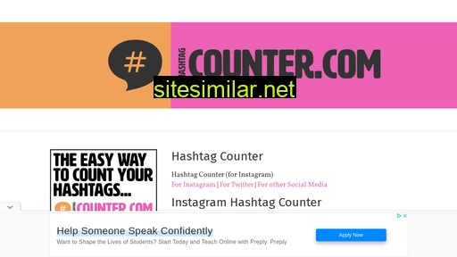 hashtagcounter.com alternative sites