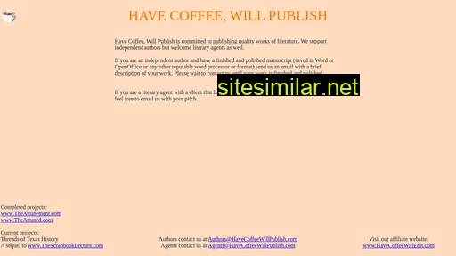 havecoffeewillpublish.com alternative sites