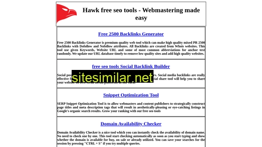 hawkwebtools.com alternative sites