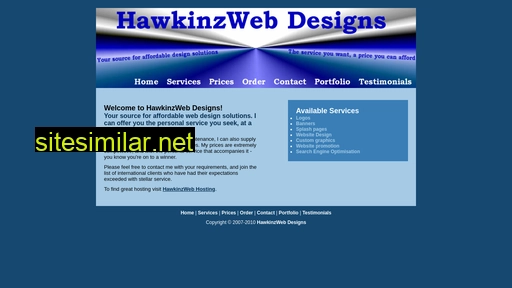 Hawkinzwebdesigns similar sites