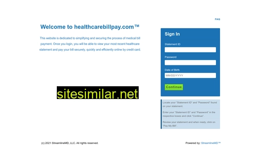 Healthcarebillpay similar sites