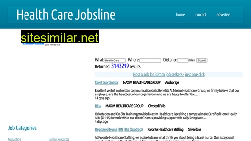 healthcarejobsline.com alternative sites