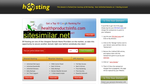 healthproductsinfo.com alternative sites