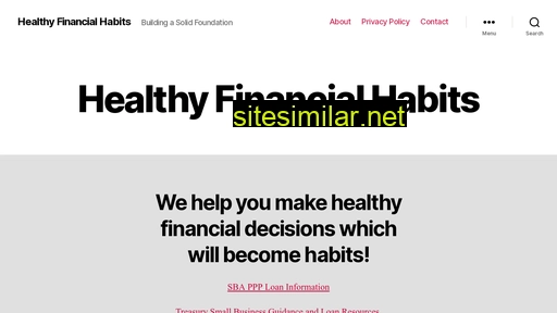 healthyfinancialhabits.com alternative sites