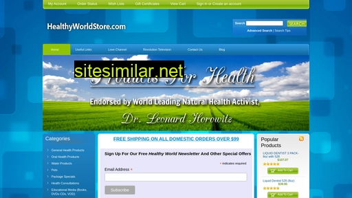 healthyworldstore.com alternative sites