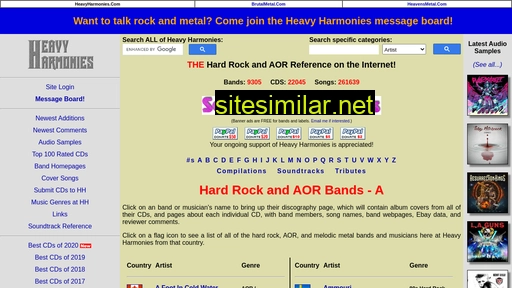 heavyharmonies.com alternative sites