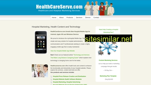 healthcareserve.com alternative sites