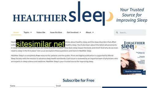 healthiersleepmag.com alternative sites