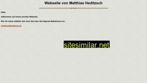 Heditzsch similar sites