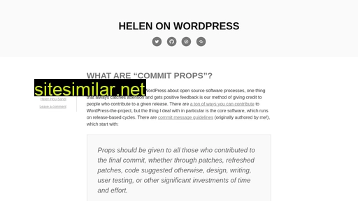 helen.wordpress.com alternative sites