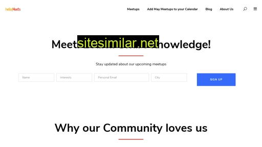Hellomeets similar sites