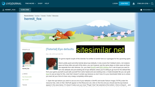 hermit-fox.livejournal.com alternative sites
