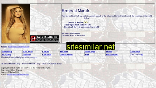 heroesofmariah.com alternative sites