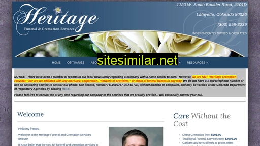 heritagefuneralcremation.com alternative sites