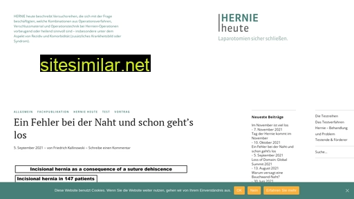 Hernie-heute similar sites