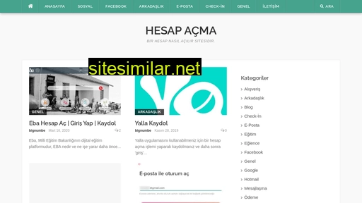 hesapacma.com alternative sites
